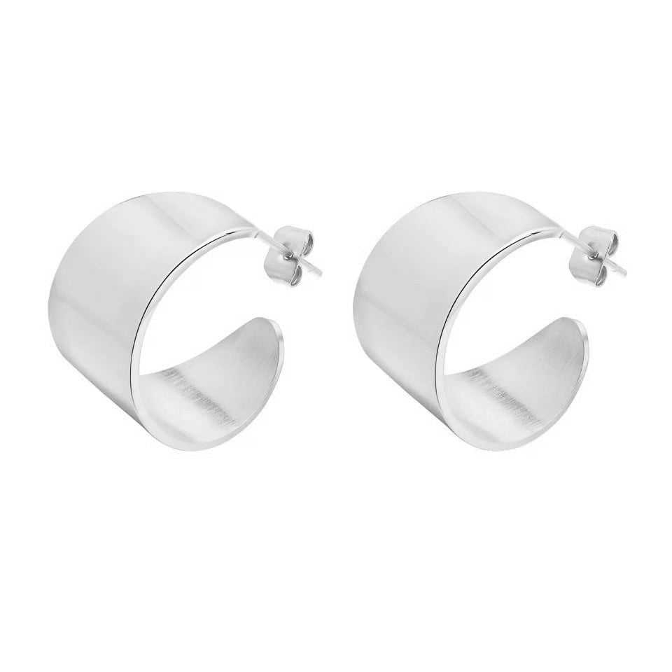 Crosby Hoop in silver — Soul Flow Apparel
