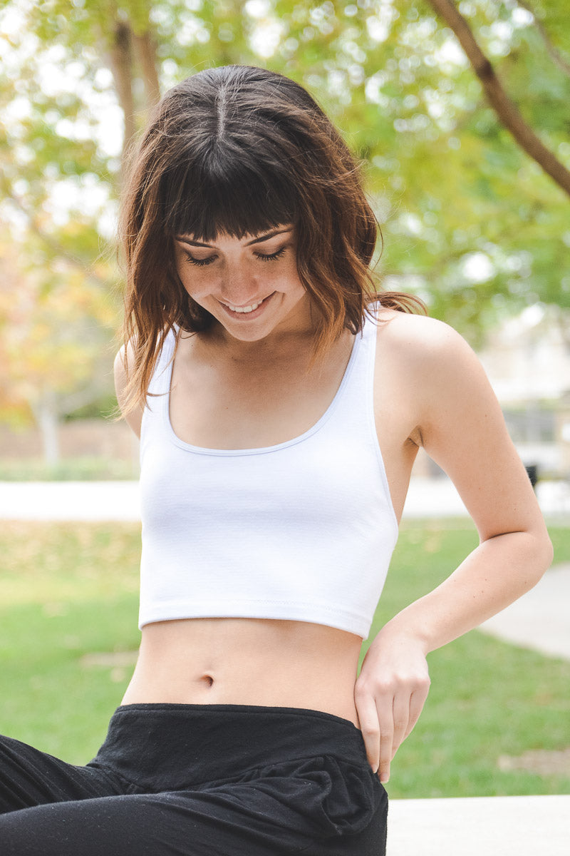 Soul Flow Apparel | Boho Chic | Cross Lace Back Crop Top