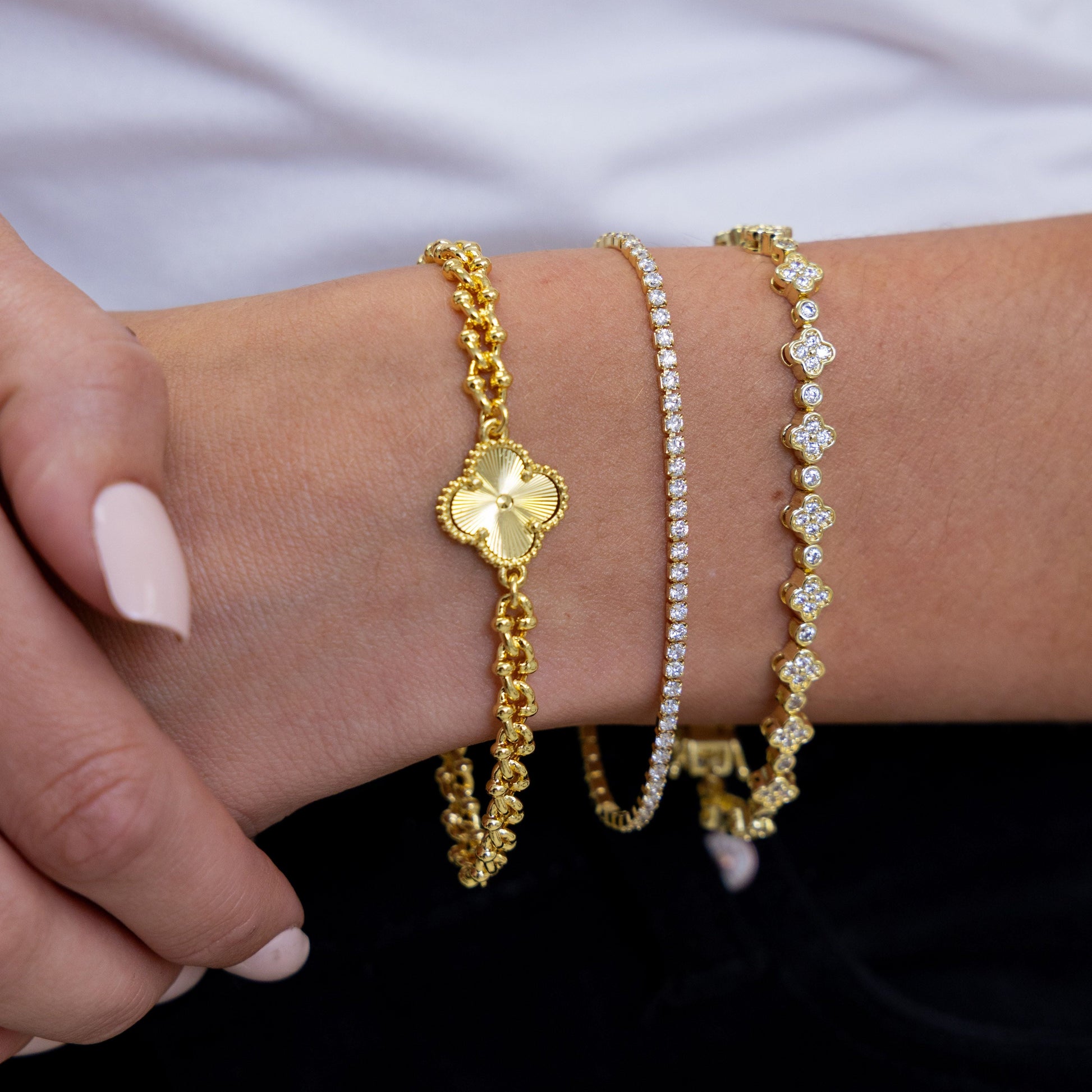Rosalie Clover Chain Bracelet — Soul Flow Apparel