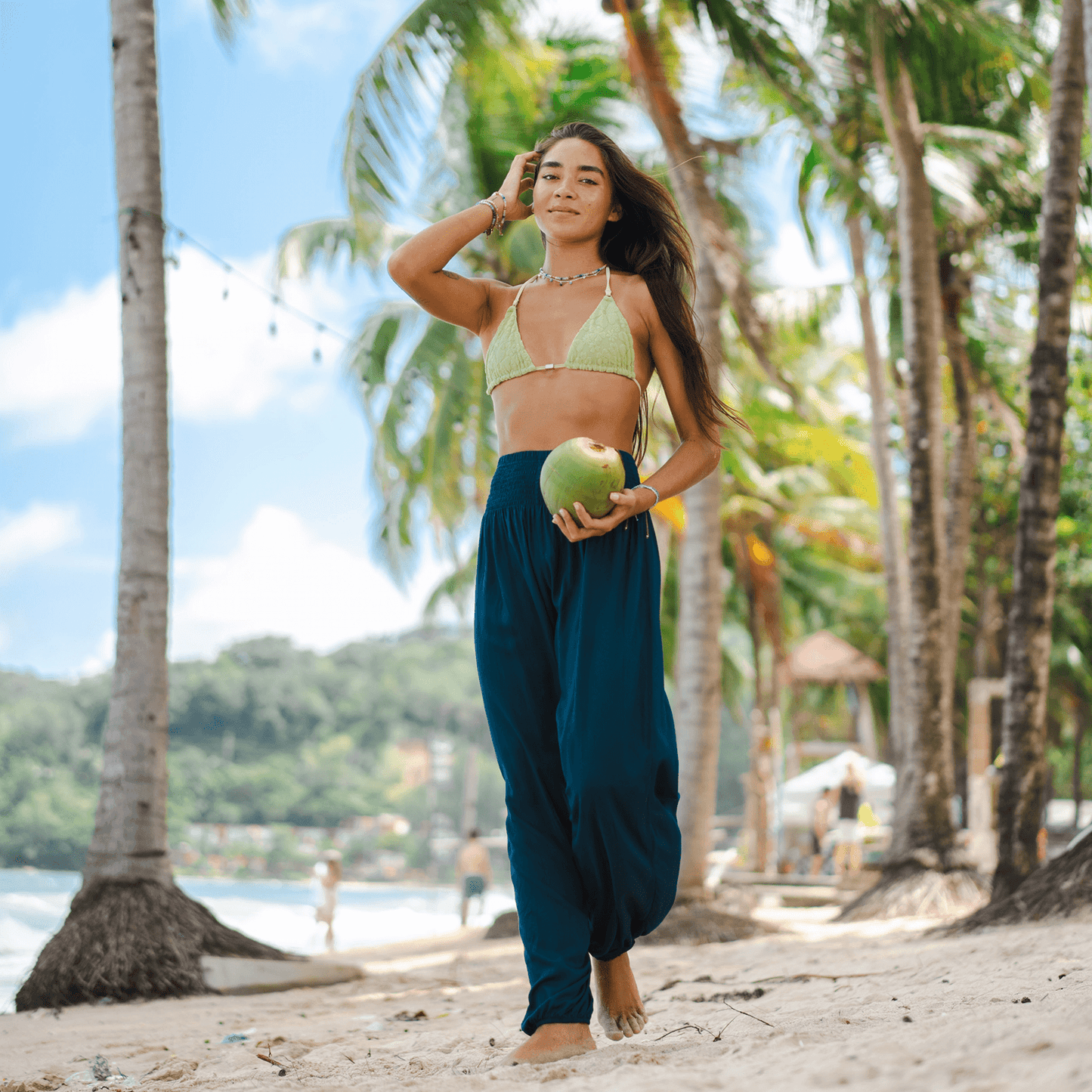 Deep Teal Harem Pants — Soul Flow Apparel