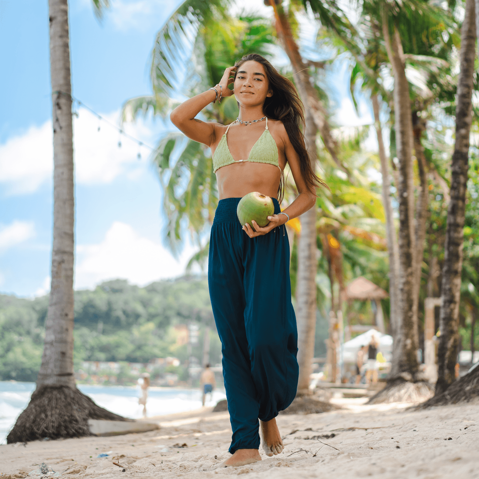Deep Teal Harem Pants — Soul Flow Apparel