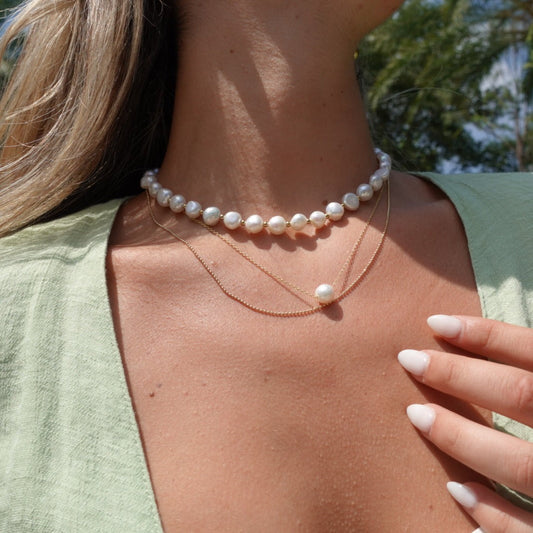 Ellie Pearl Choker — Soul Flow Apparel