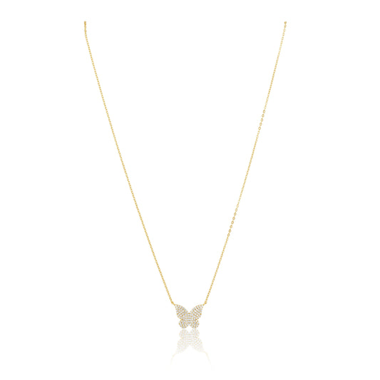 Elsie Pave Butterfly Necklace — Soul Flow Apparel