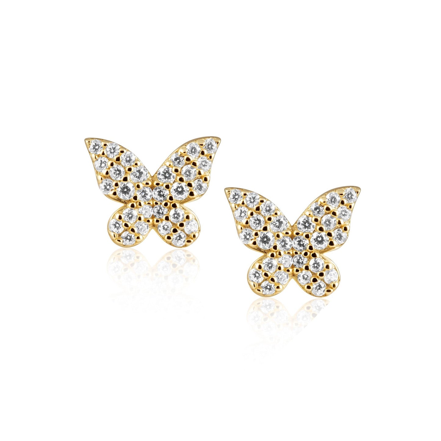 Elsie Pave Butterfly Studs — Soul Flow Apparel