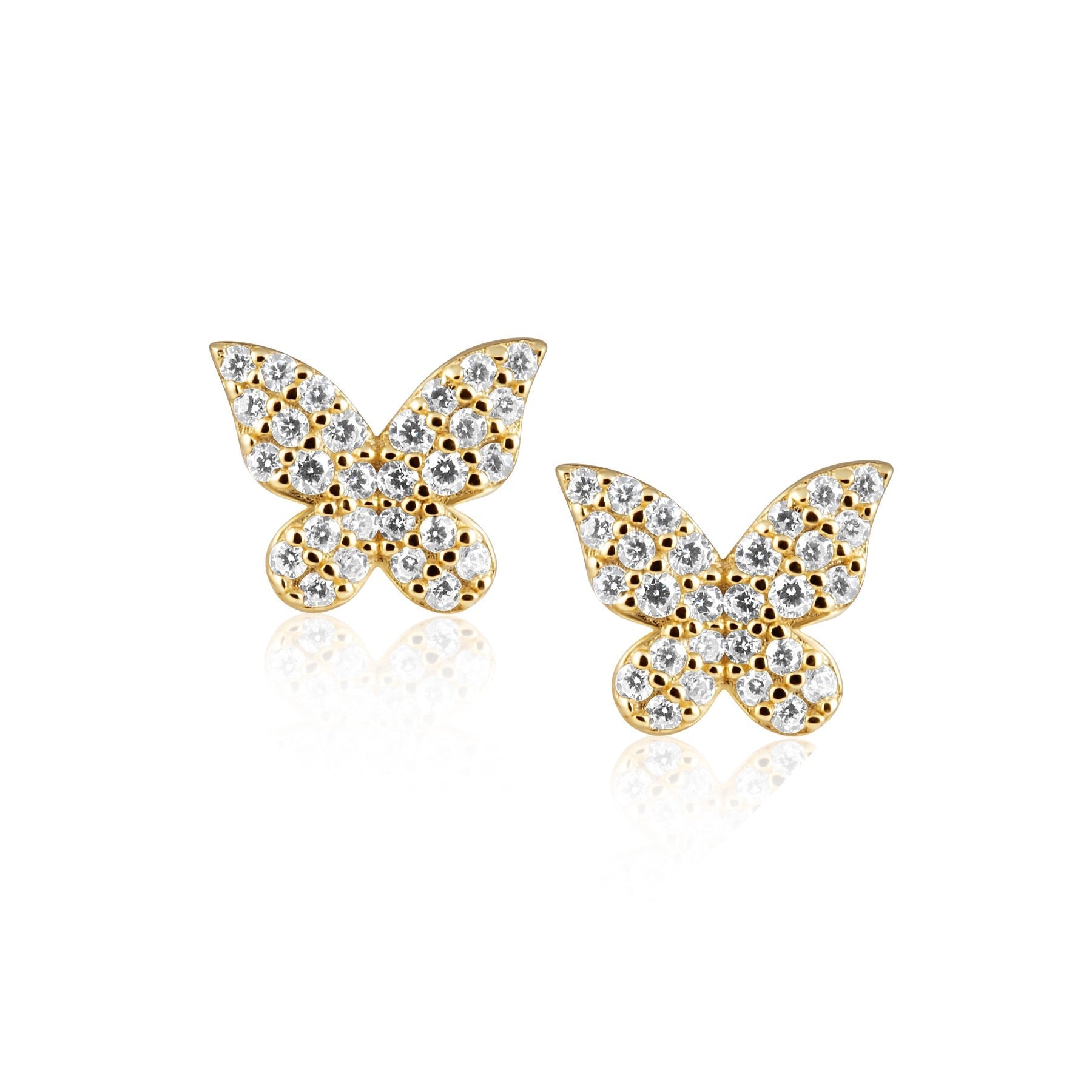 Elsie Pave Butterfly Studs — Soul Flow Apparel