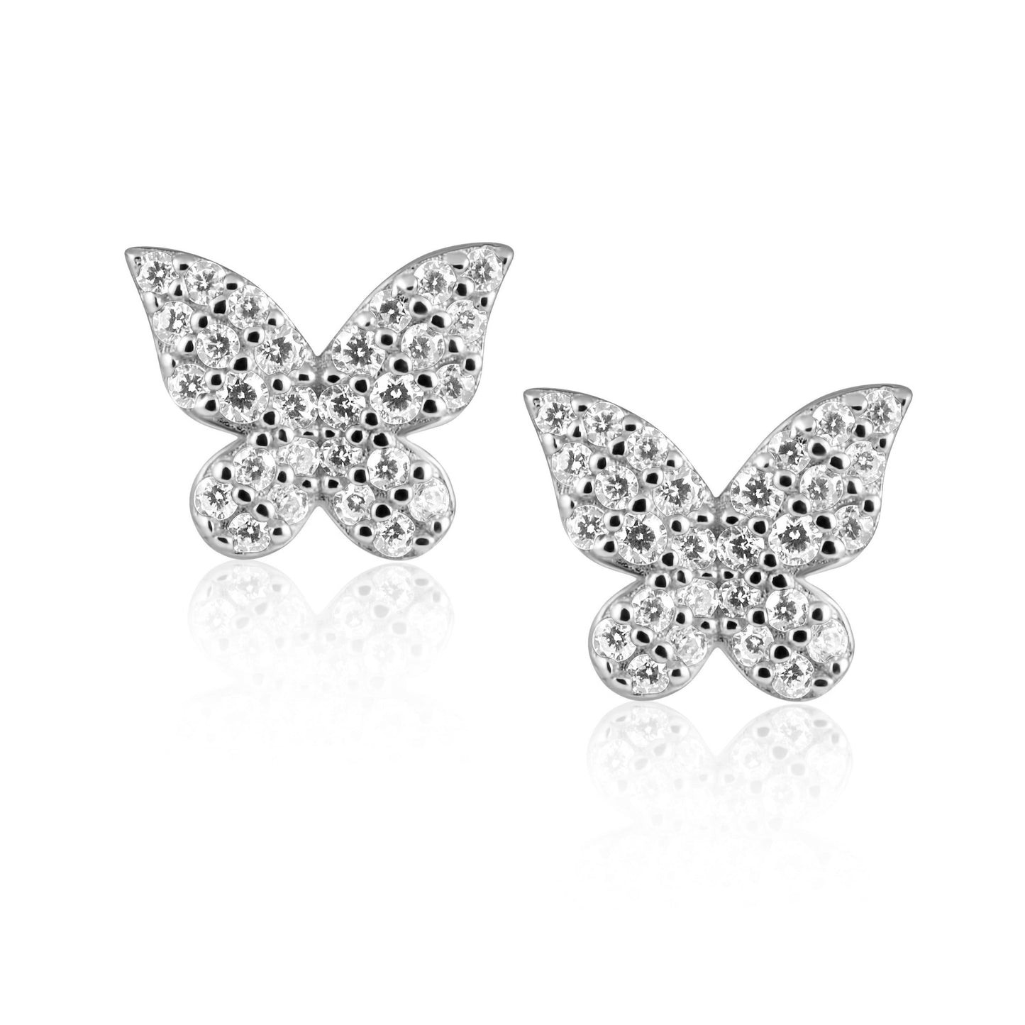 Elsie Pave Butterfly Studs — Soul Flow Apparel