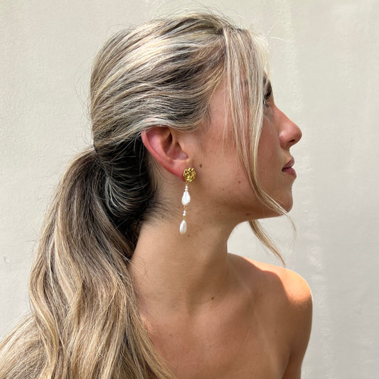 Evelyn Pearl Drop Earring — Soul Flow Apparel