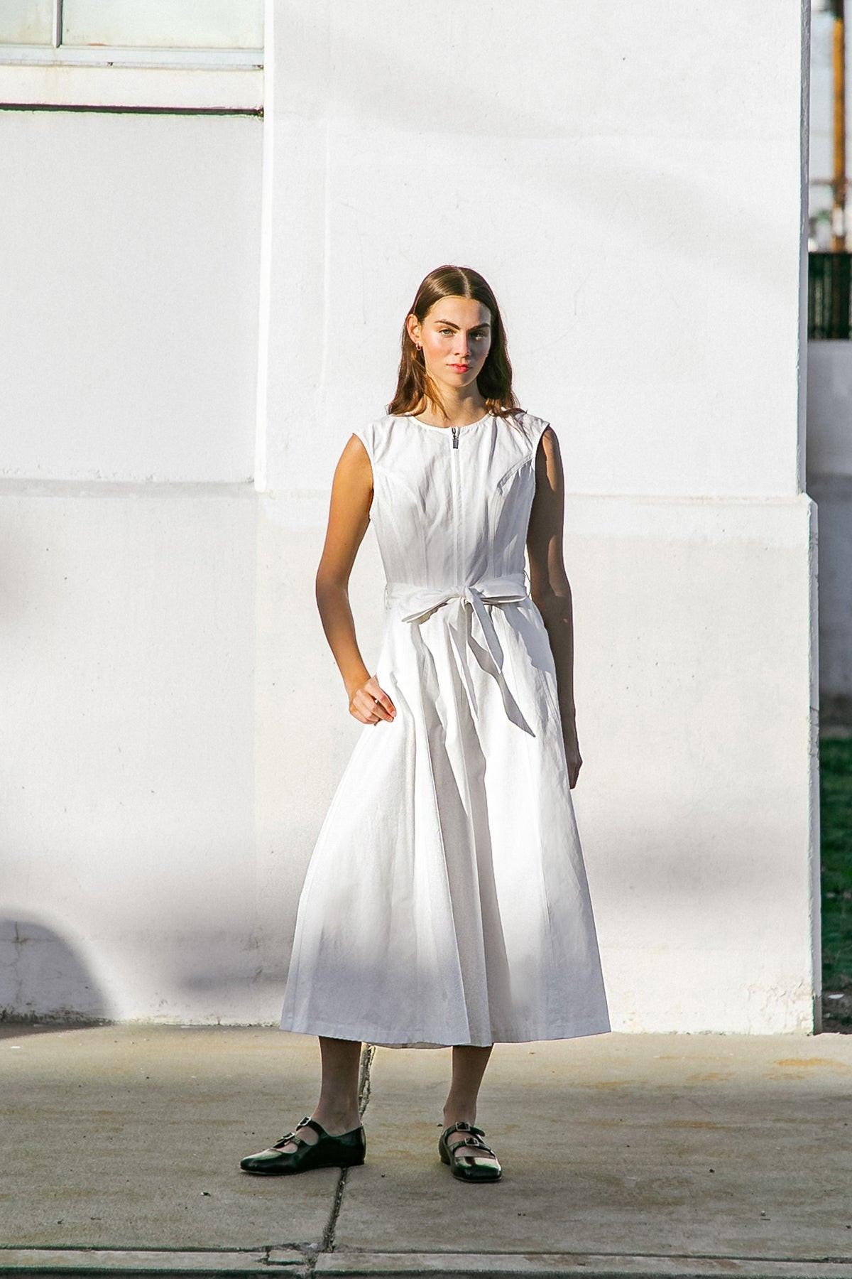 Delicate Dreams Woven Midi Dress in 20whi1 — Soul Flow Apparel