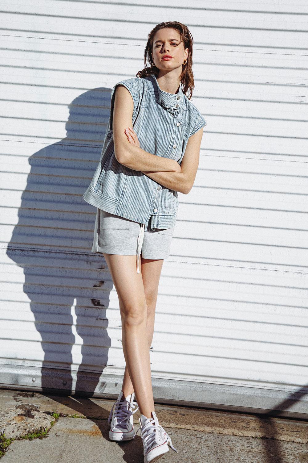 Late Summer Nights Denim Vest in 20lig 20str 20aci7 — Soul Flow Apparel