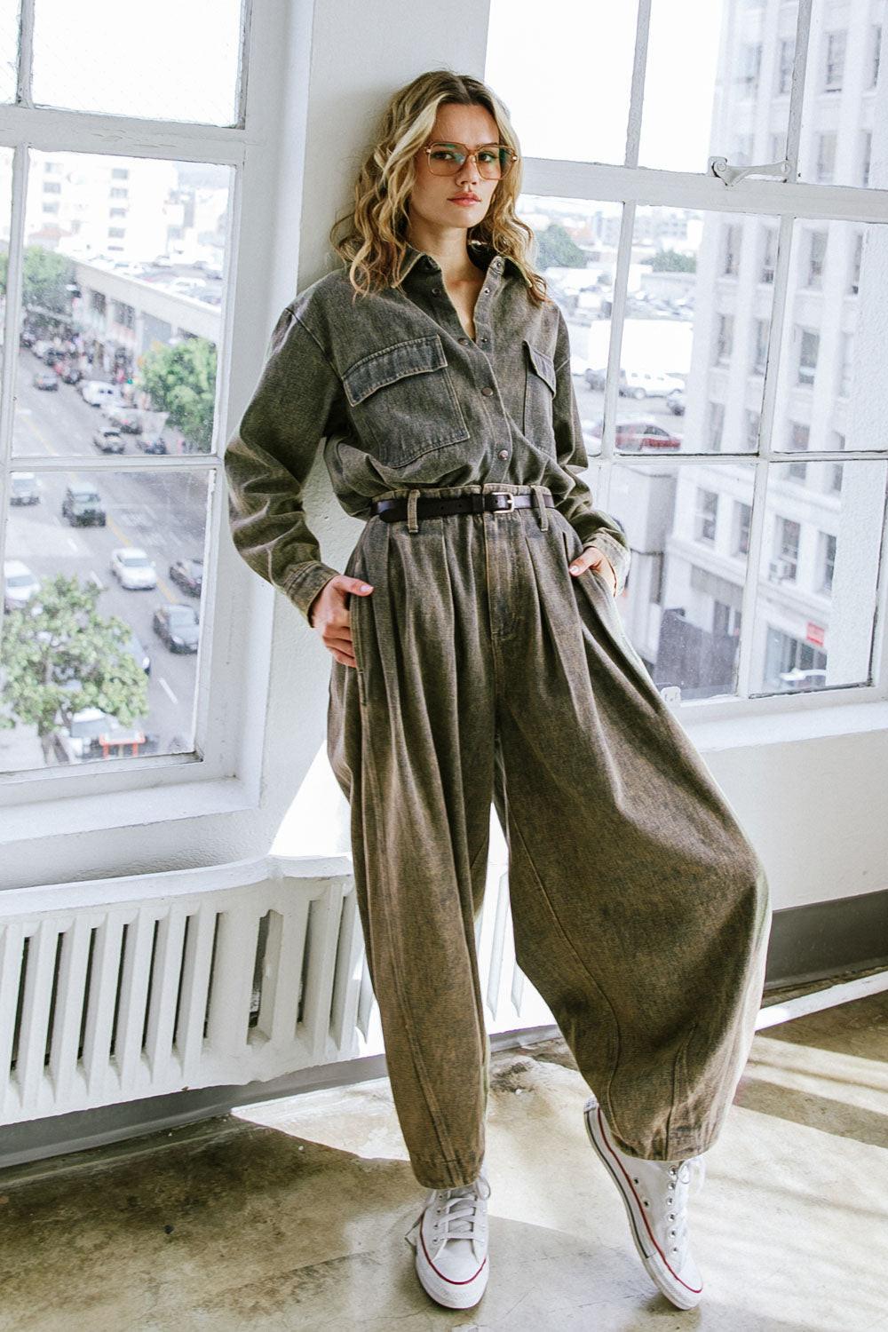 Stuck in Your Ways Denim Pants in 20den18 — Soul Flow Apparel