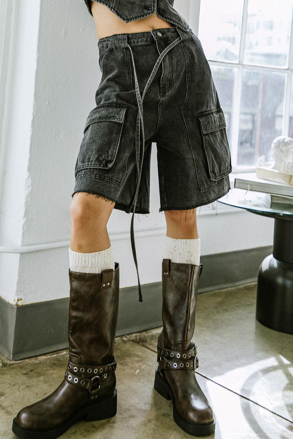 A Better Day Denim Shorts in 20bla6 — Soul Flow Apparel