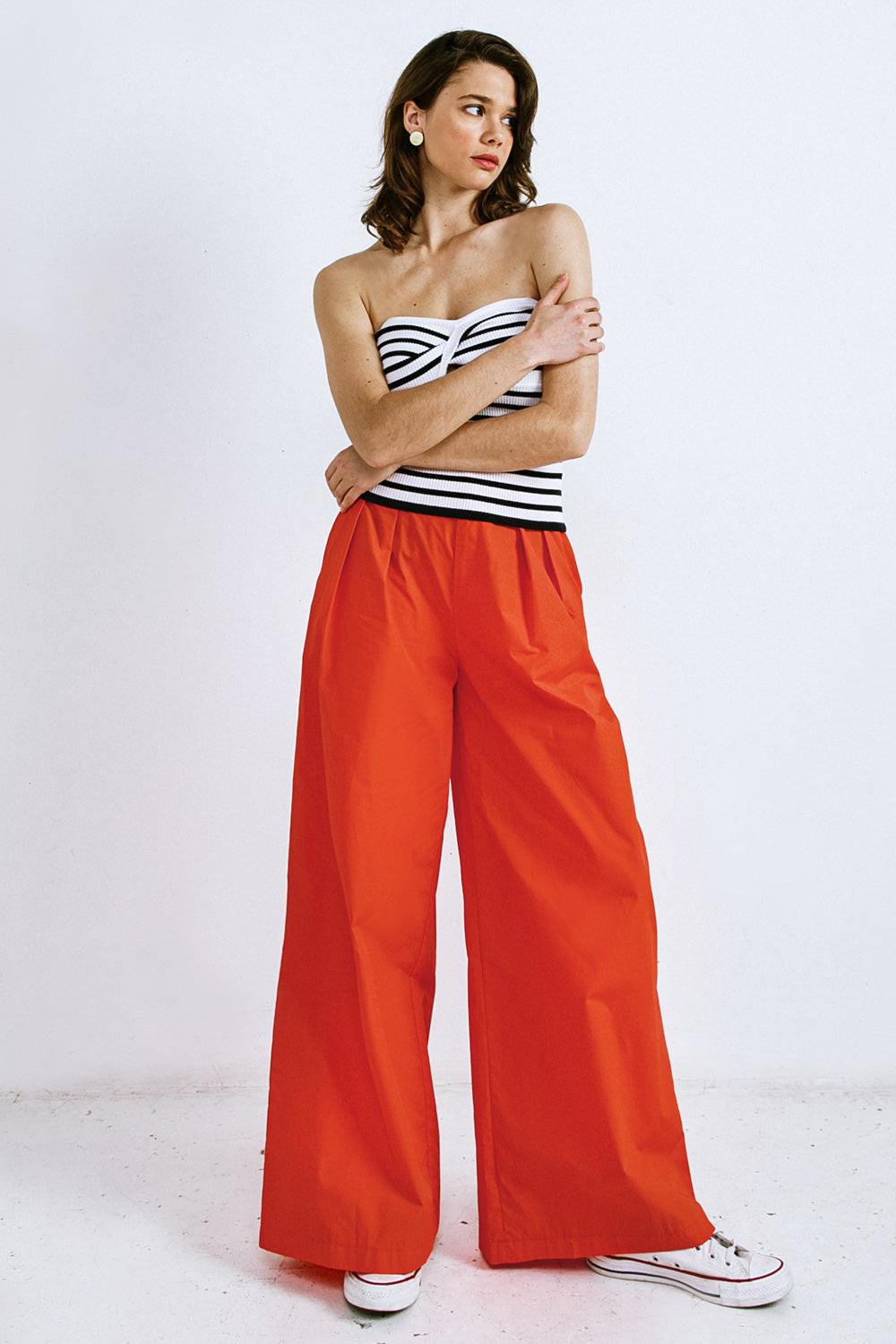 Look Your Best Poplin Pants in 20red2 — Soul Flow Apparel