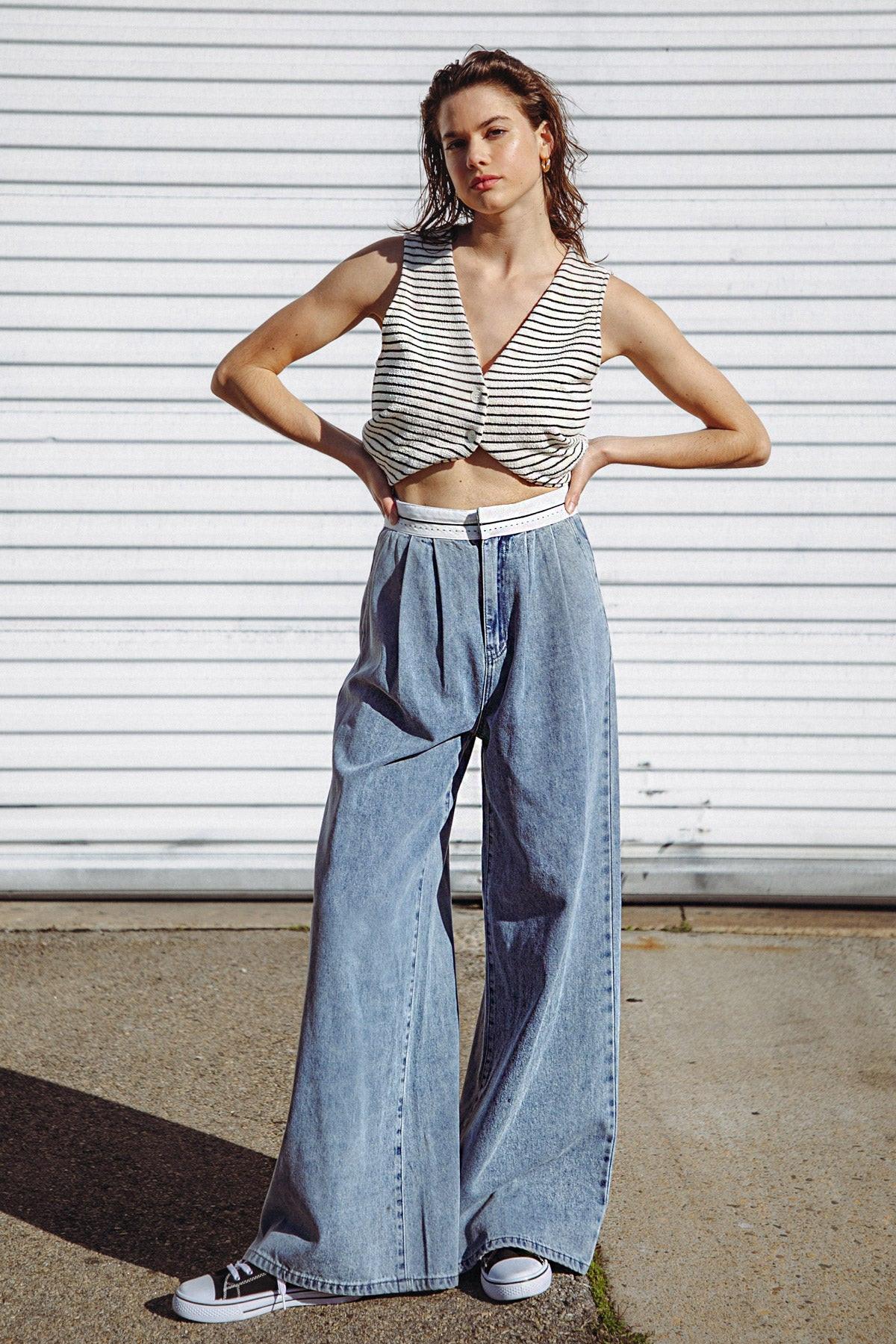 Forever Wondering Denim Pants in 20lig 20ind1 — Soul Flow Apparel