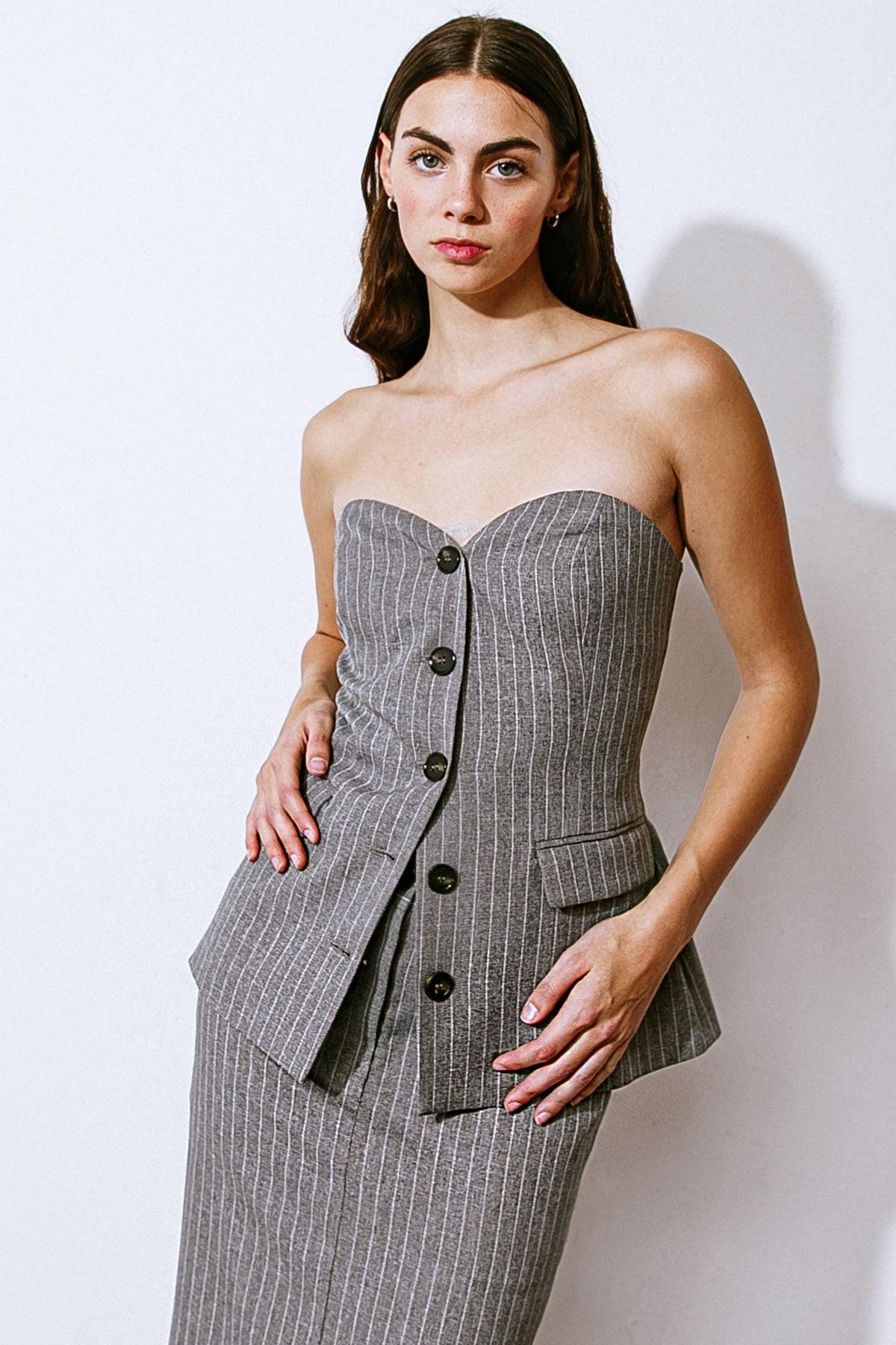 Get to the Point Woven Top in 20grey21 — Soul Flow Apparel