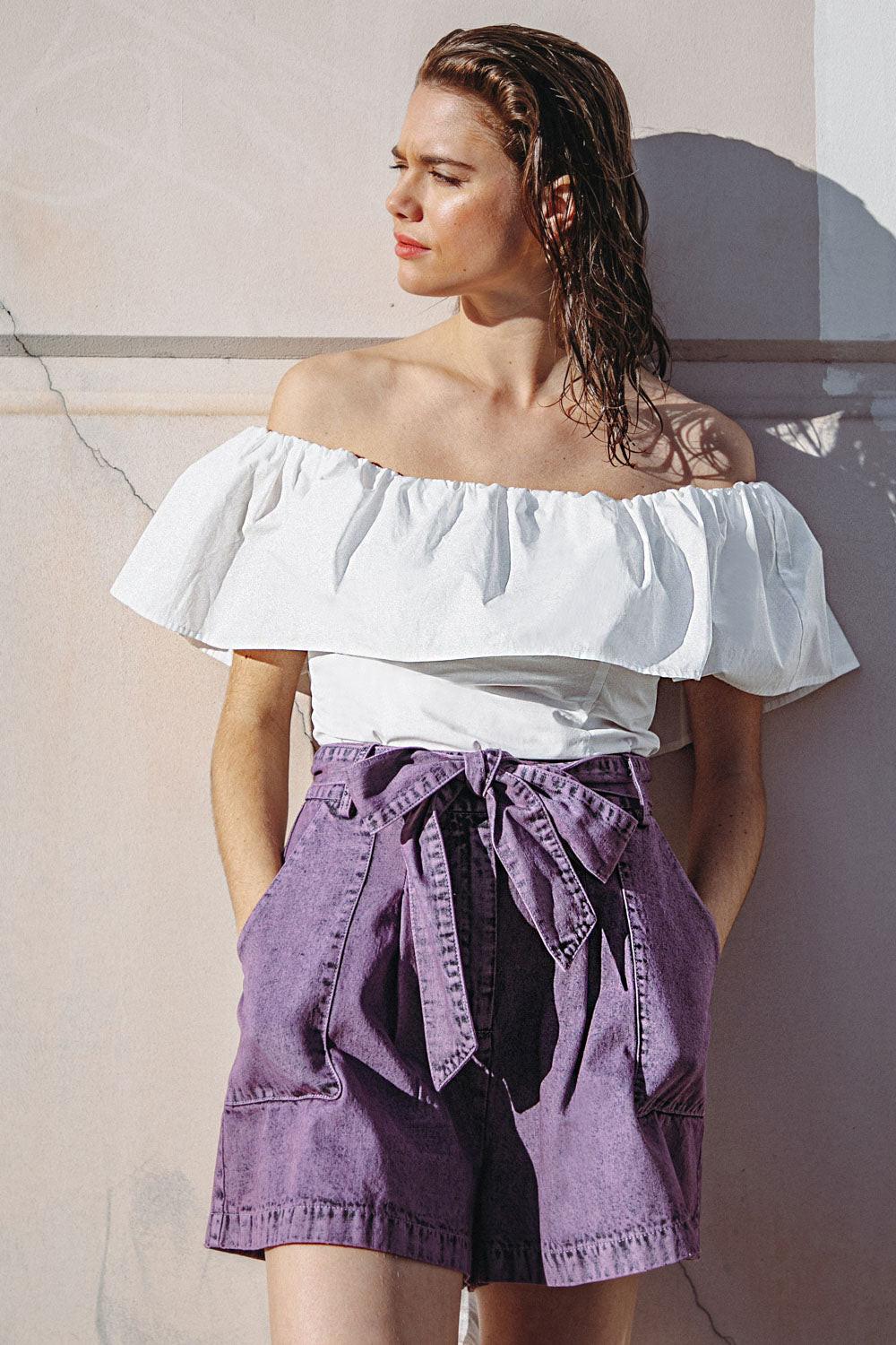 Time for Something Woven Top in 20whi5 — Soul Flow Apparel