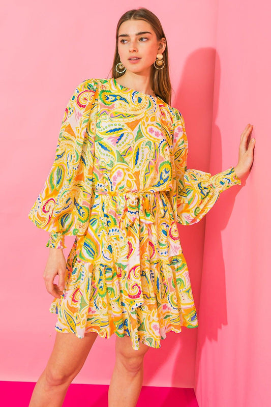 Wish for More Woven Mini Dress in 20ivo, view 2017 — Soul Flow Apparel