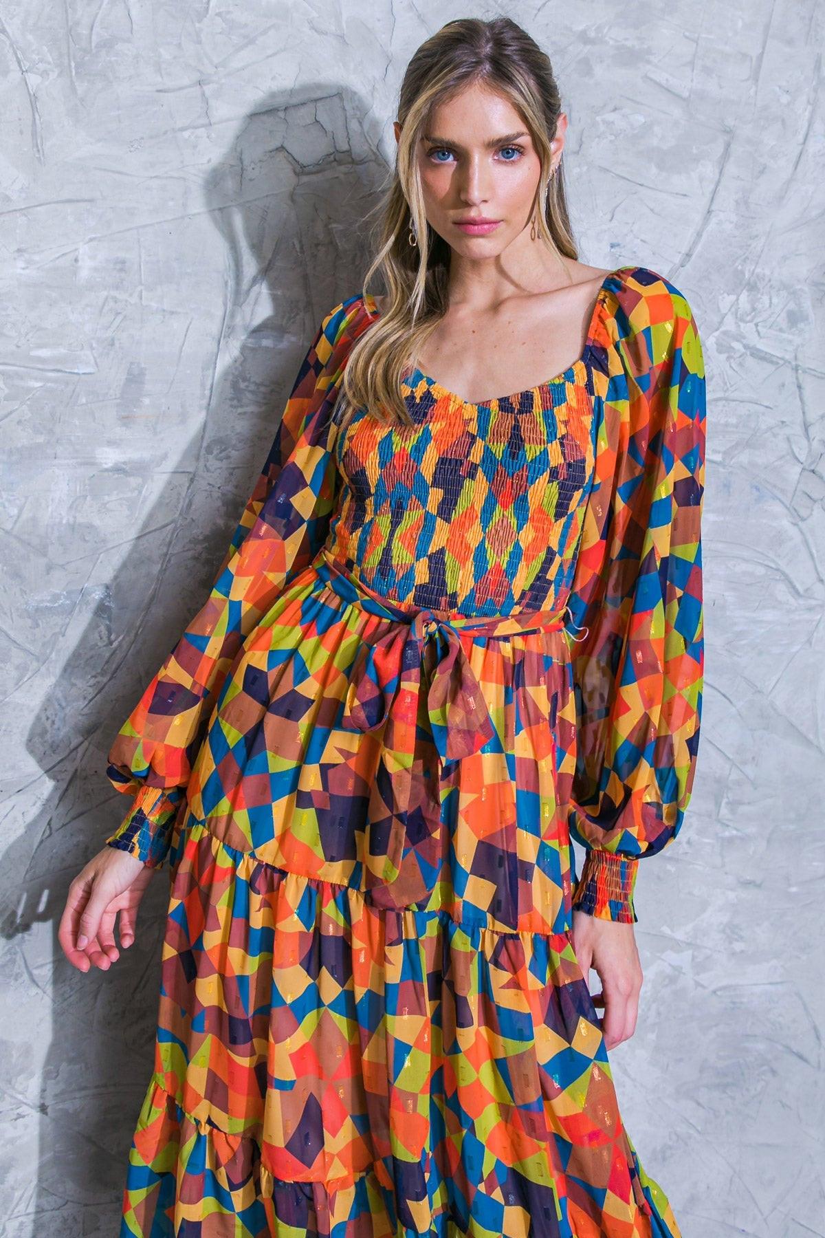 Nothing Was the Same Woven Midi Dress in 20rus 20nav32 — Soul Flow Apparel