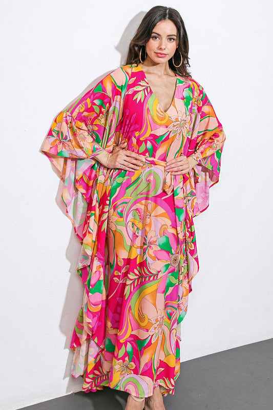 Seaside Girls Woven Kaftan Dress in 20pin10 — Soul Flow Apparel