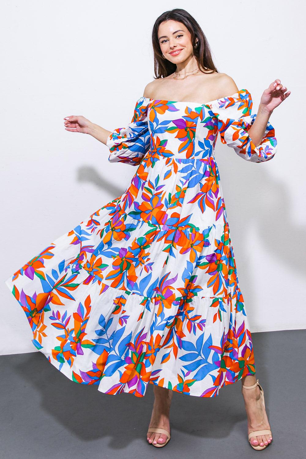 Feeling Optimistic Woven Midi Dress in 20ivo12 — Soul Flow Apparel