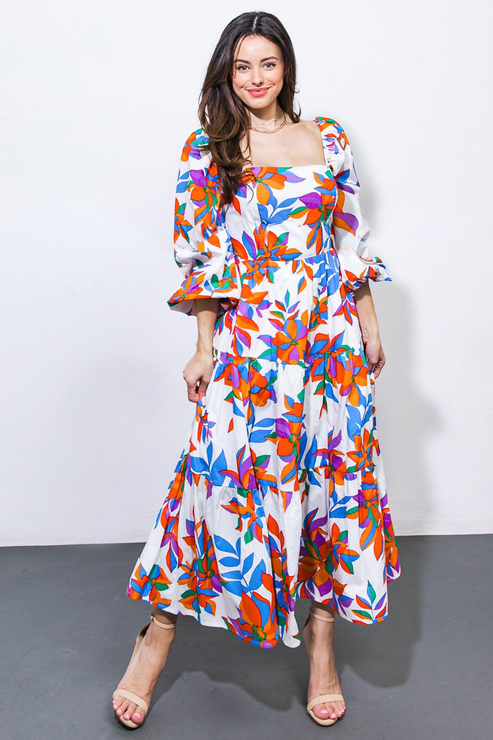 Feeling Optimistic Woven Midi Dress in 20ivo14 — Soul Flow Apparel