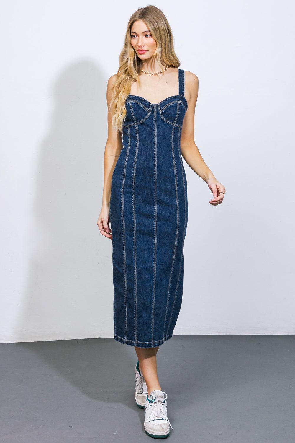 A Greater Love Denim Midi Dress in 20dar 20ind2 — Soul Flow Apparel