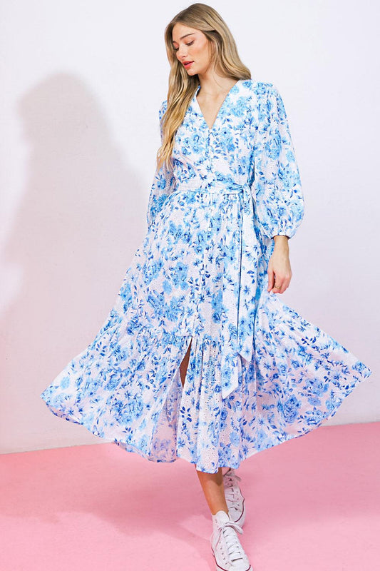 Spectacular Magic Woven Eyelet Midi Dress in 20ivo 20blu2 — Soul Flow Apparel