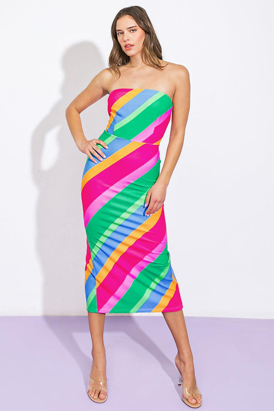 All Or Nothing Ponti Midi Dress in 20blu 20fuc3 — Soul Flow Apparel