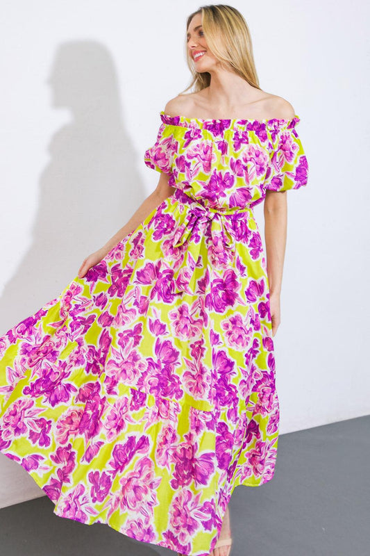 I'm in Charge Woven Midi Dress in 20lem 20yel3 — Soul Flow Apparel