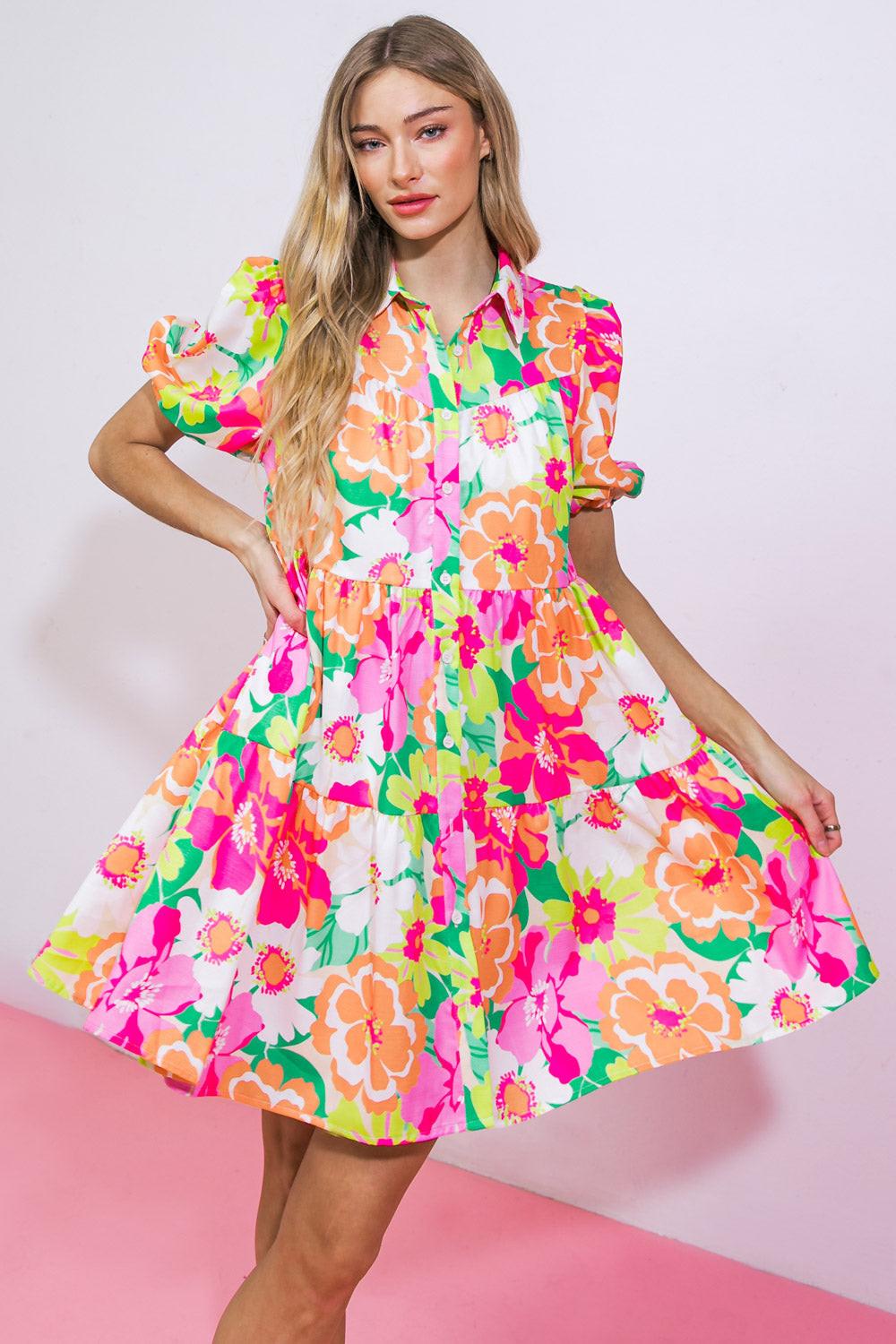Divine Intuition Woven Mini Dress in 20ora 20fuc10 — Soul Flow Apparel