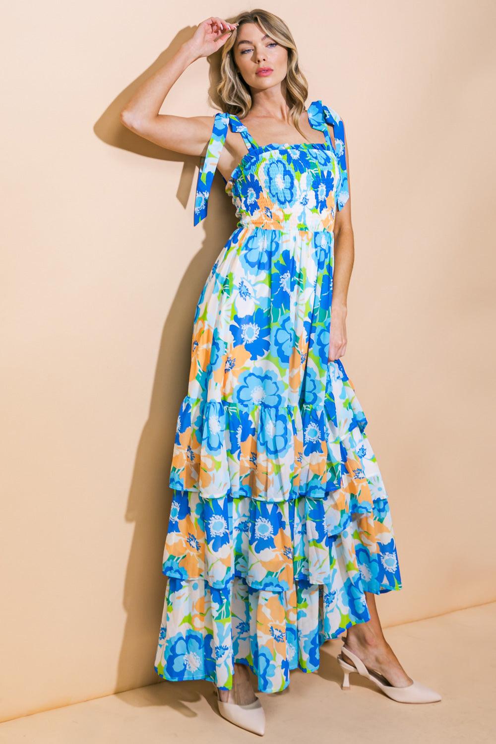 No Matter Where Woven Maxi Dress in 20blu 20ora14 — Soul Flow Apparel