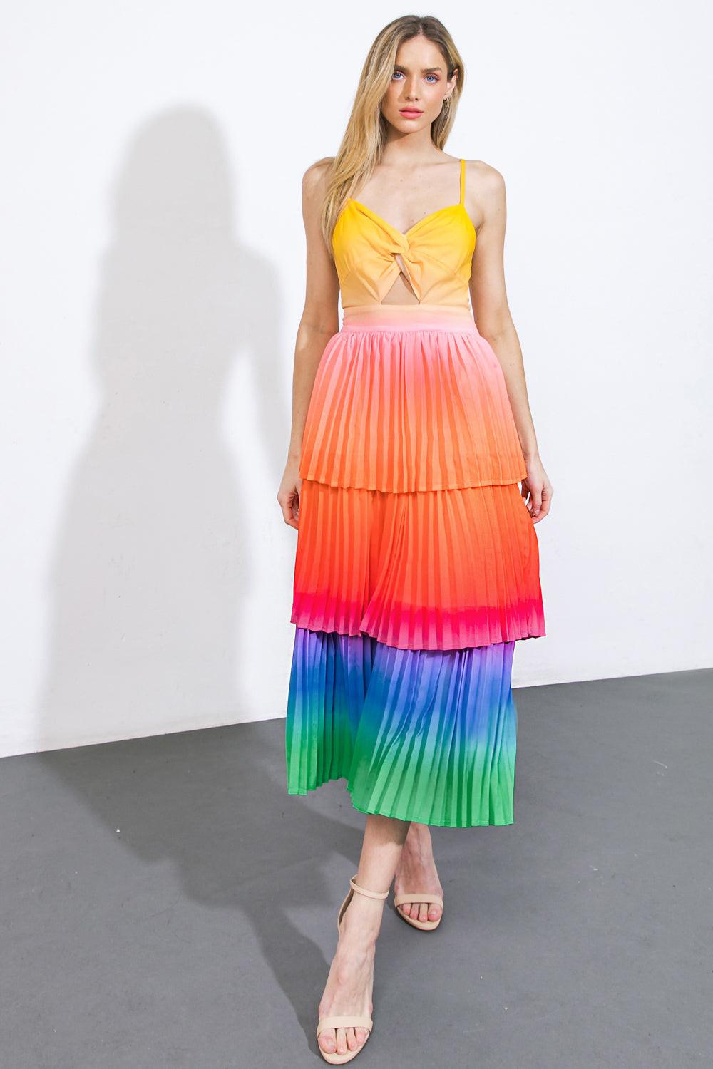Seeing You Again Woven Midi Dress in 20yel 20mult4 — Soul Flow Apparel