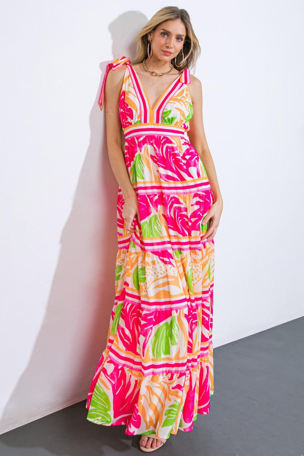 Take the Trails Woven Maxi Dress in 20fuc 20ora9 — Soul Flow Apparel
