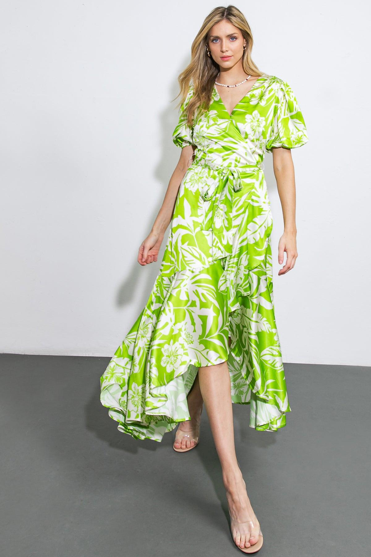 Only Tonight Woven Midi Dress in 20lim2 — Soul Flow Apparel