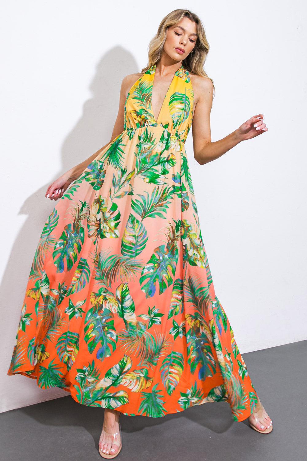 Adorable Days Woven Maxi Dress in 20yel 20cora6 — Soul Flow Apparel