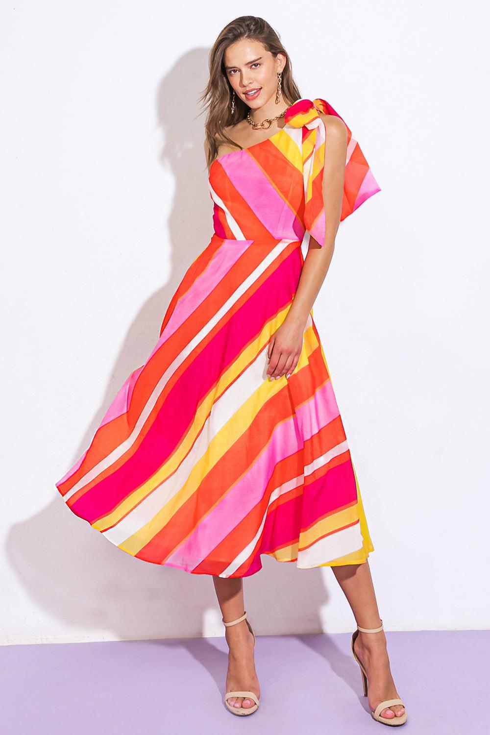Sweeten the Day Woven Midi Dress in 20ora 20pin1 — Soul Flow Apparel