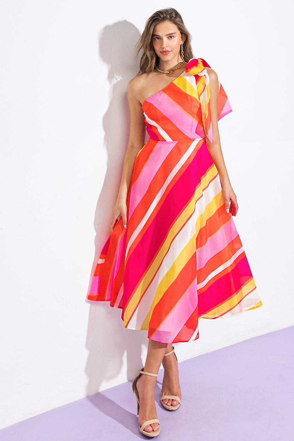 Sweeten the Day Woven Midi Dress in 20ora 20pin4 — Soul Flow Apparel