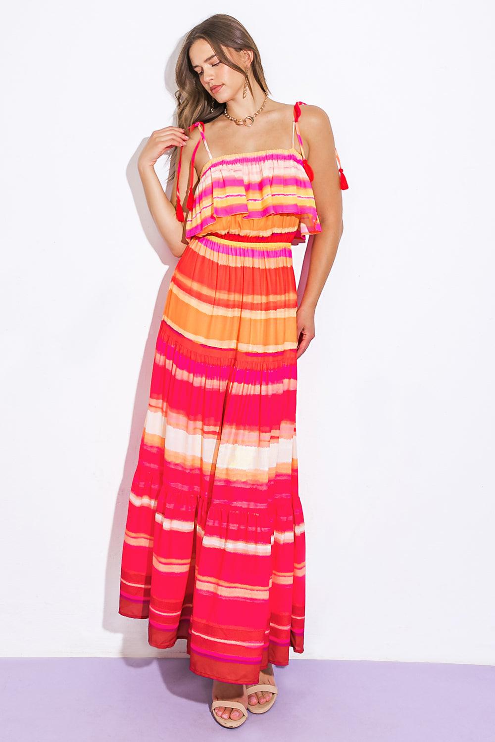 My Dearest Darling Woven Maxi Dress in 20red 20fuc9 — Soul Flow Apparel