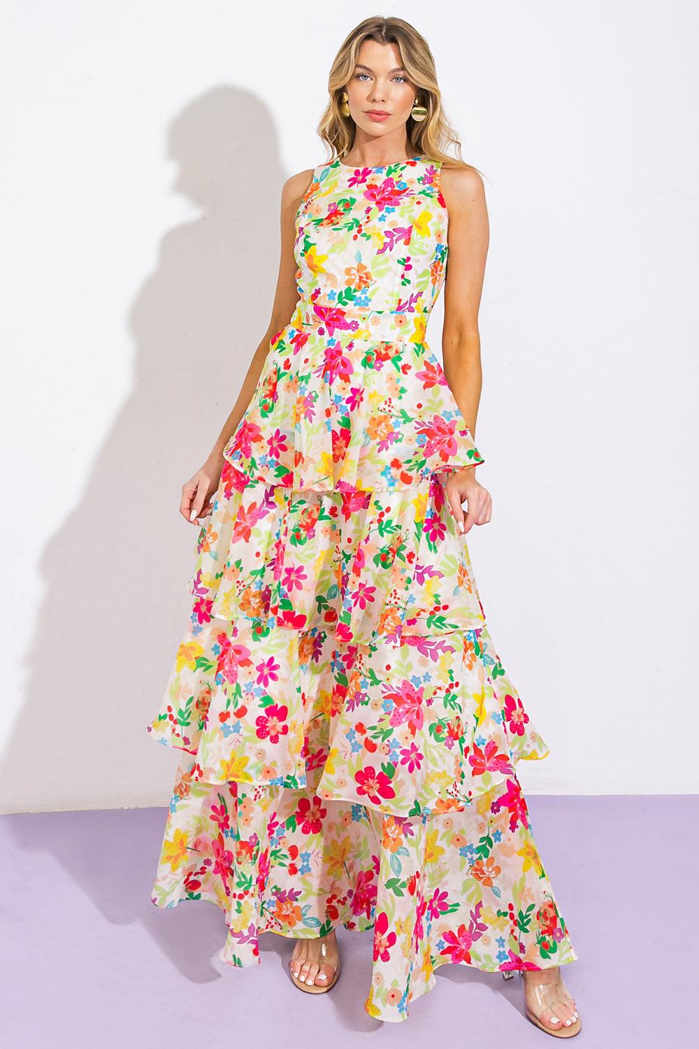 Del Rey High Rise Woven Maxi Dress in 20ivo5 — Soul Flow Apparel