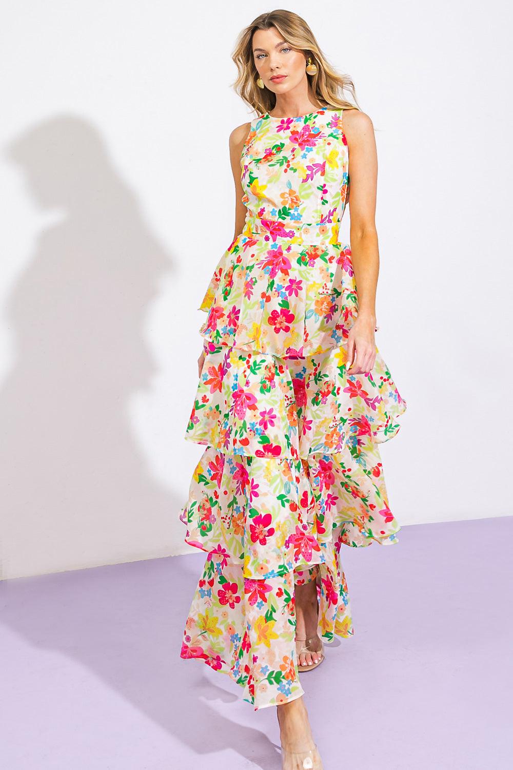 Del Rey High Rise Woven Maxi Dress in 20ivo6 — Soul Flow Apparel