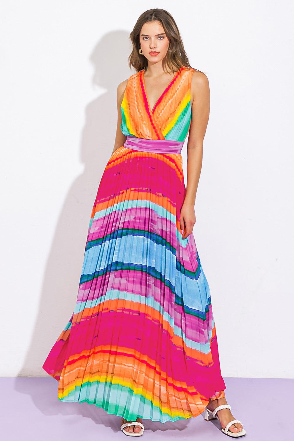 Shore Vacays Woven Maxi Dresss in 20fuc 20blu1 — Soul Flow Apparel