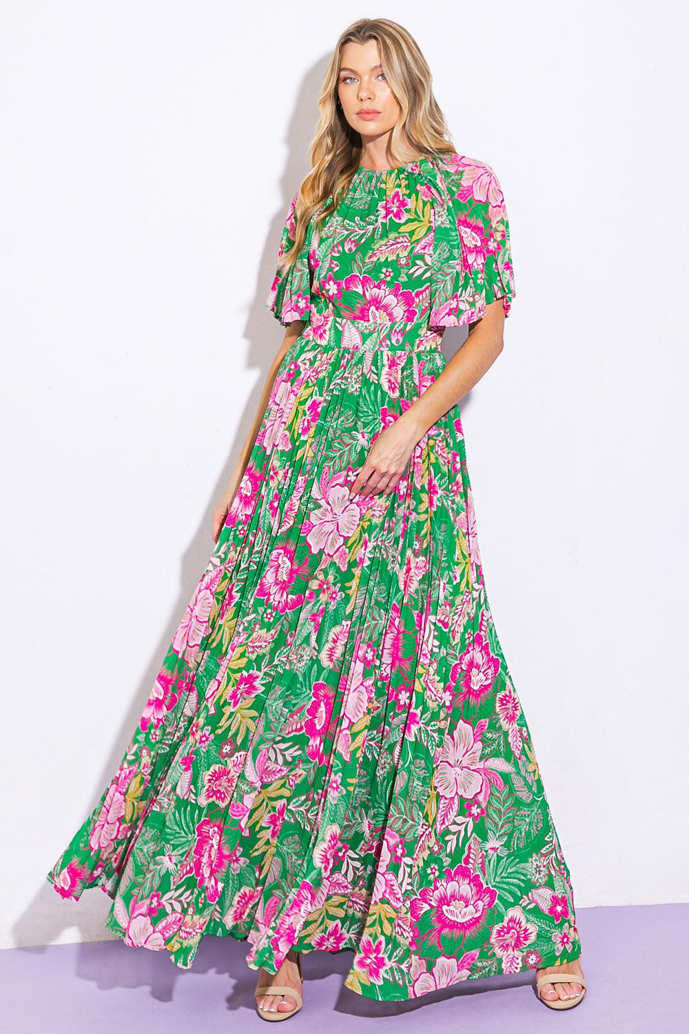 All Night Revival Woven Maxi Dress in 20gre2 — Soul Flow Apparel