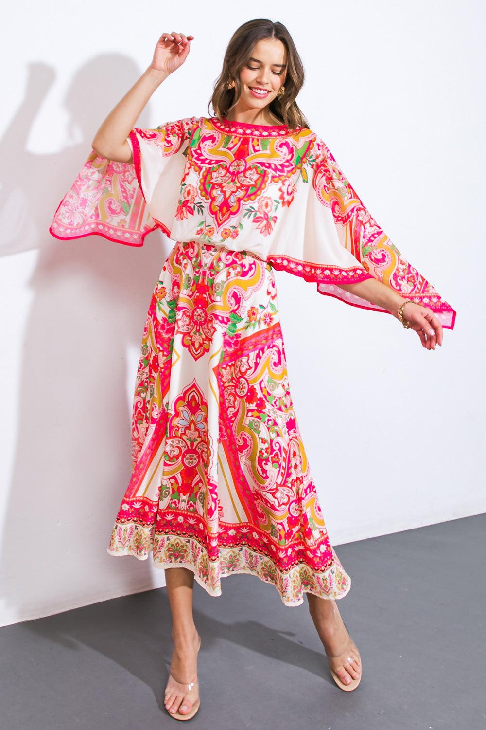 Stuck on You Woven Midi Dress in 20ivo 20fuc10 — Soul Flow Apparel