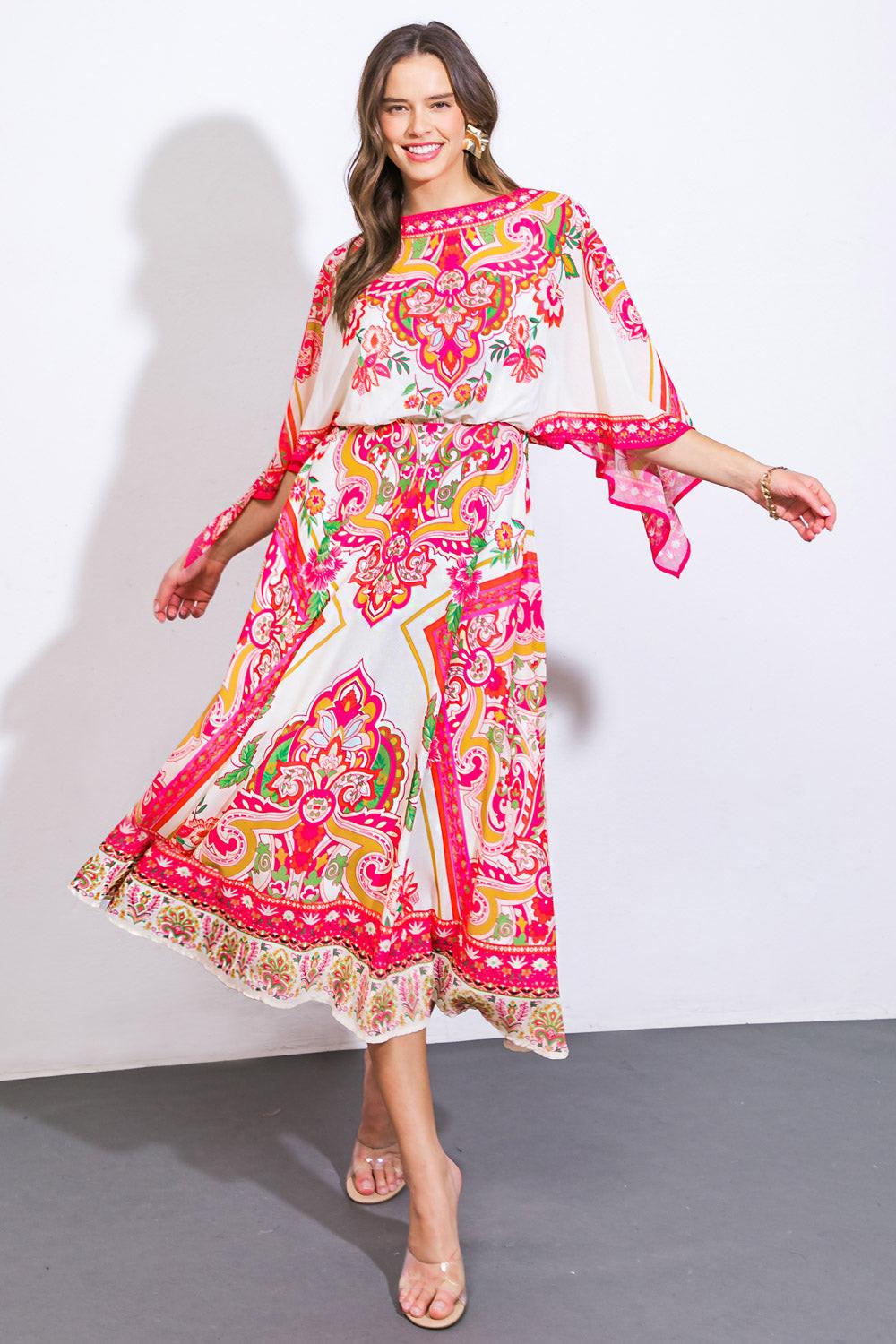 Stuck on You Woven Midi Dress in 20ivo 20fuc2 — Soul Flow Apparel