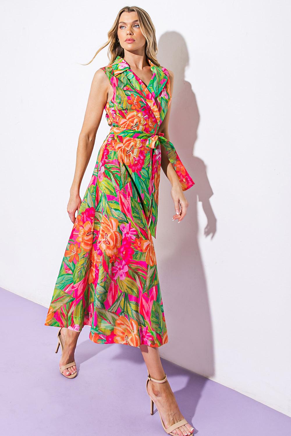 Everyday Dreams Woven Midi Dress in 20ora 20pin12 — Soul Flow Apparel