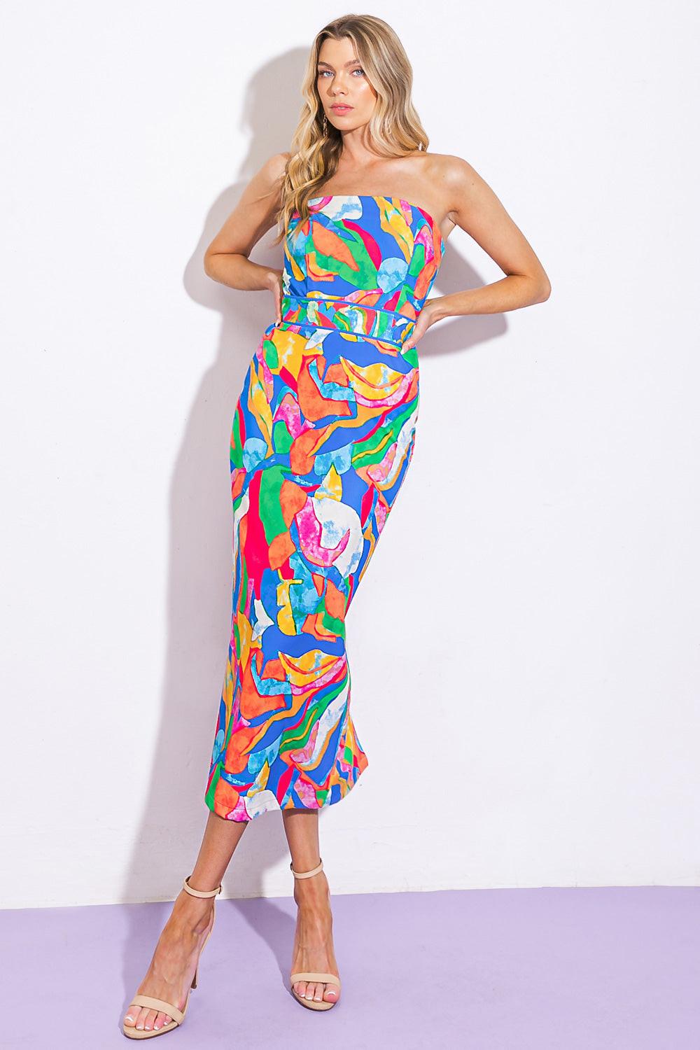 Seeking Sun Ponti Midi Dress in 20blu3 — Soul Flow Apparel