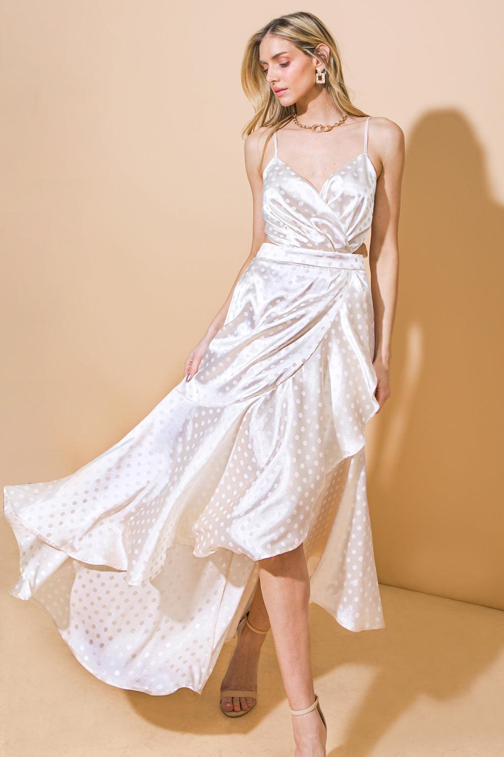Poetry of the Heart Woven Midi Dress in 20cre6 — Soul Flow Apparel
