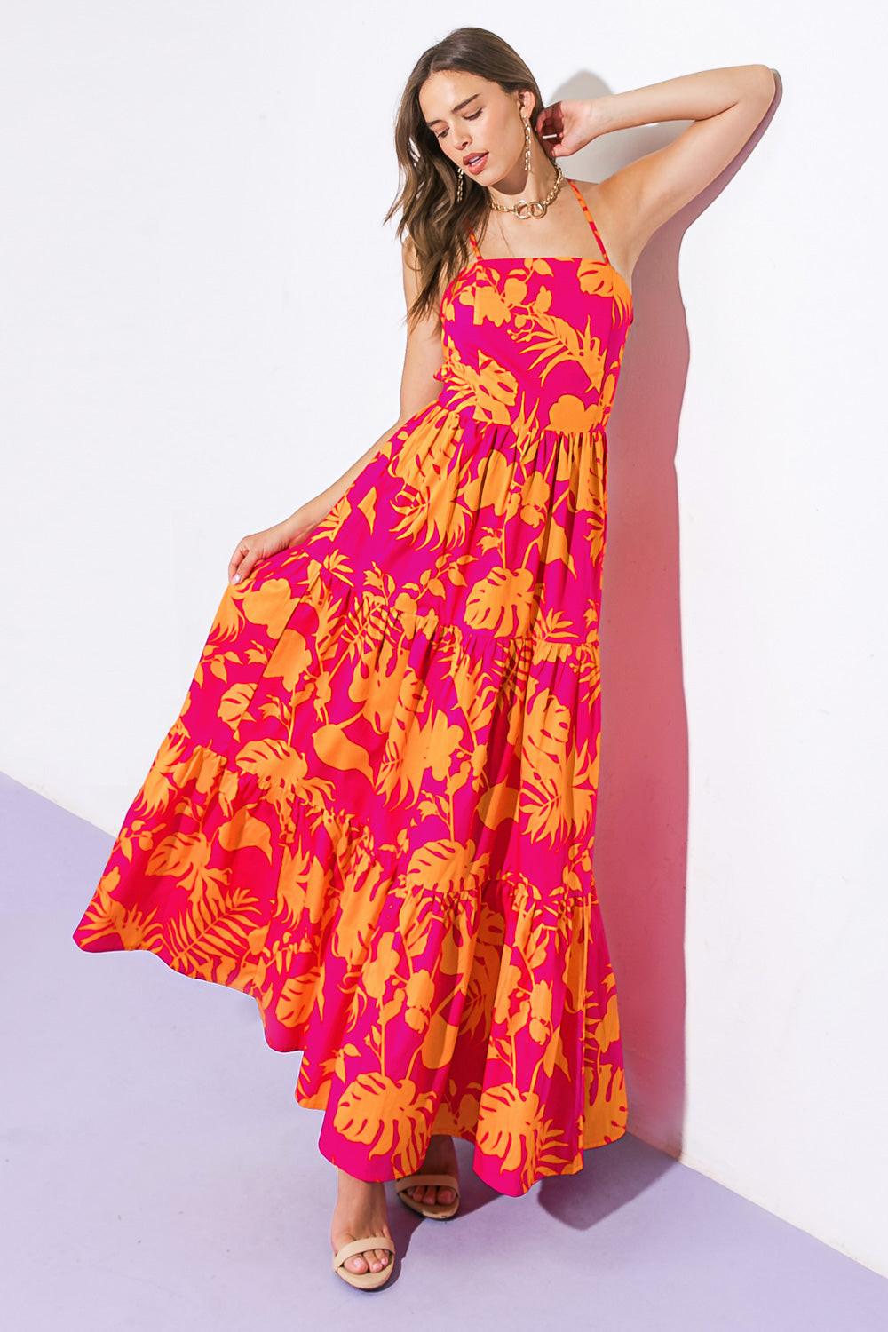 Close to Your Heart Woven Maxi Dress in 20fuc4 — Soul Flow Apparel