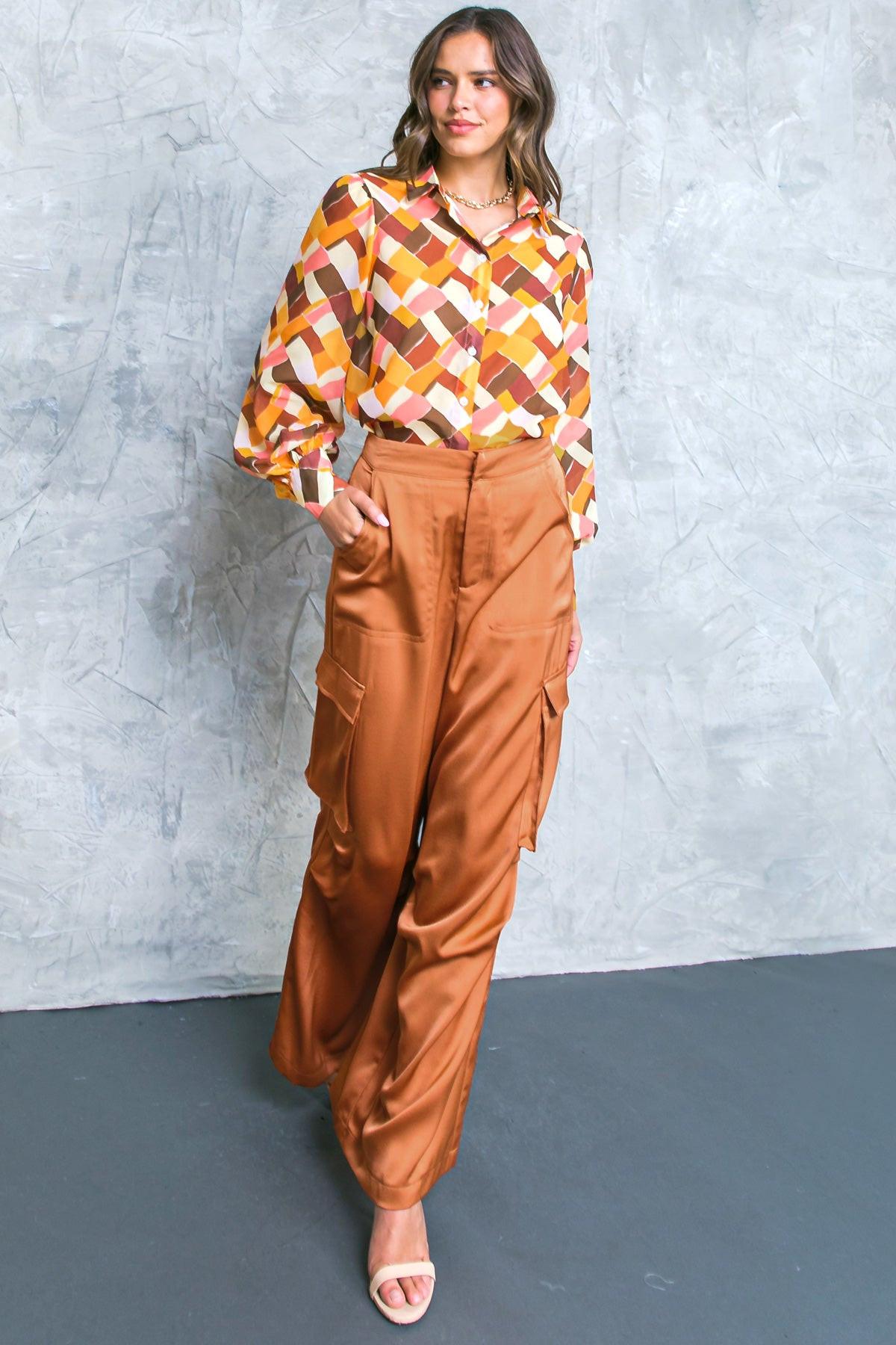 Graceful Movements Wide Leg Pants with Pockets for Everyday Wear in 20bro1 — Soul Flow Apparel