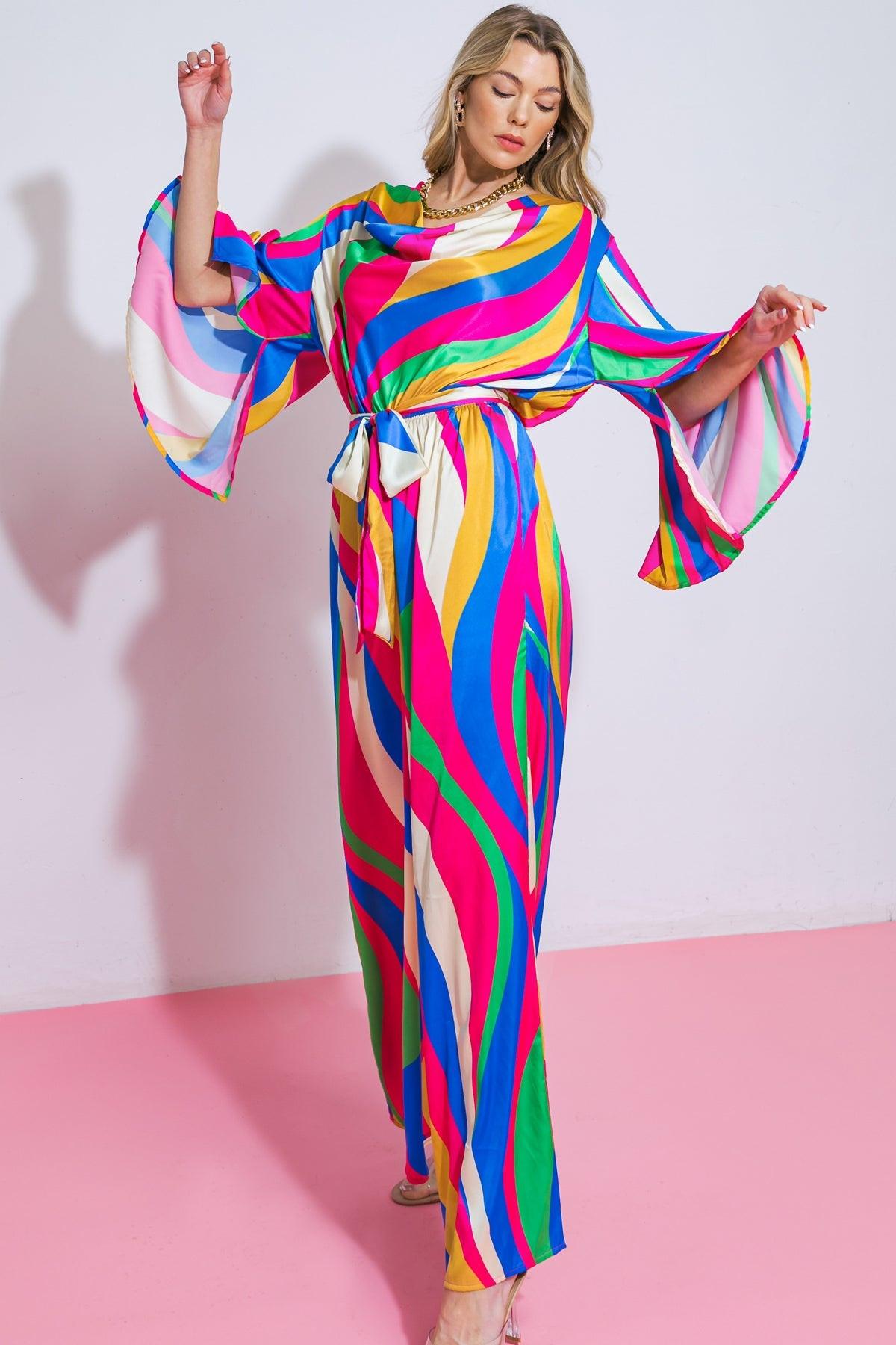Endless Memories Woven Jumpsuit in 20blu 20pin14 — Soul Flow Apparel