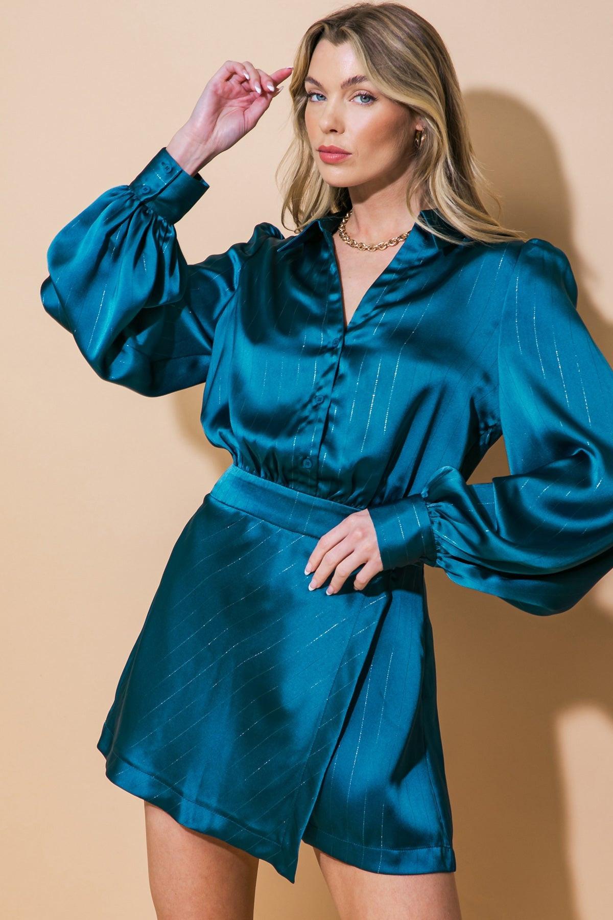 So Plaid You're Mine Woven Romper in 20tea4, view 1 — Soul Flow Apparel